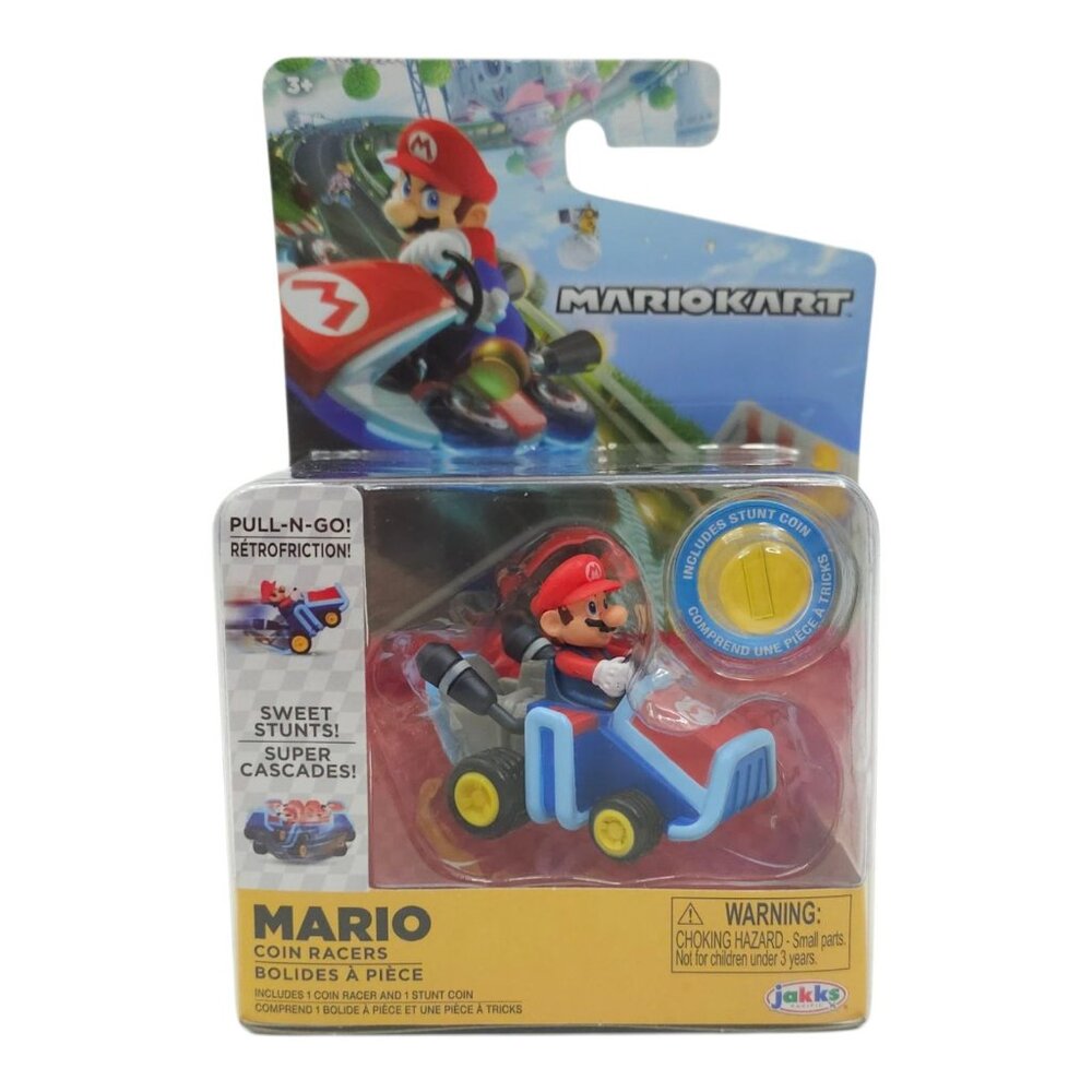 Mario Kart Coin Racers Luigi Yoshi Mario Action Figures Nintendo Jakks Complete - Picture 9 of 9